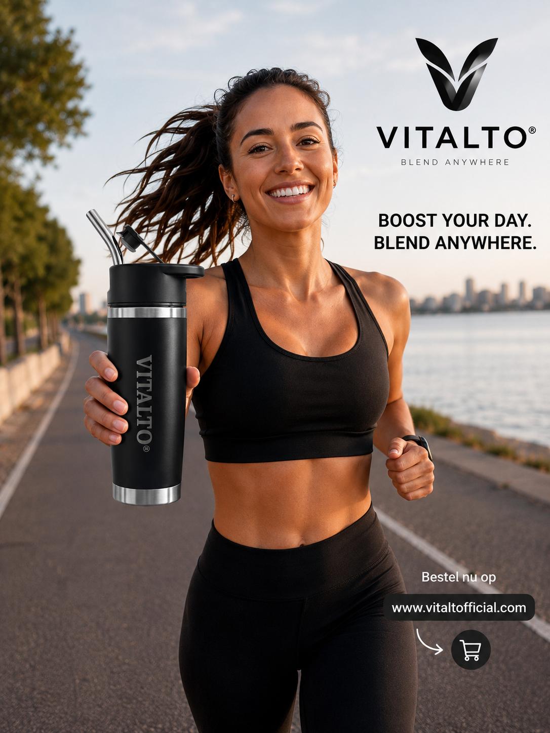 Vitalto Black Portable Blender