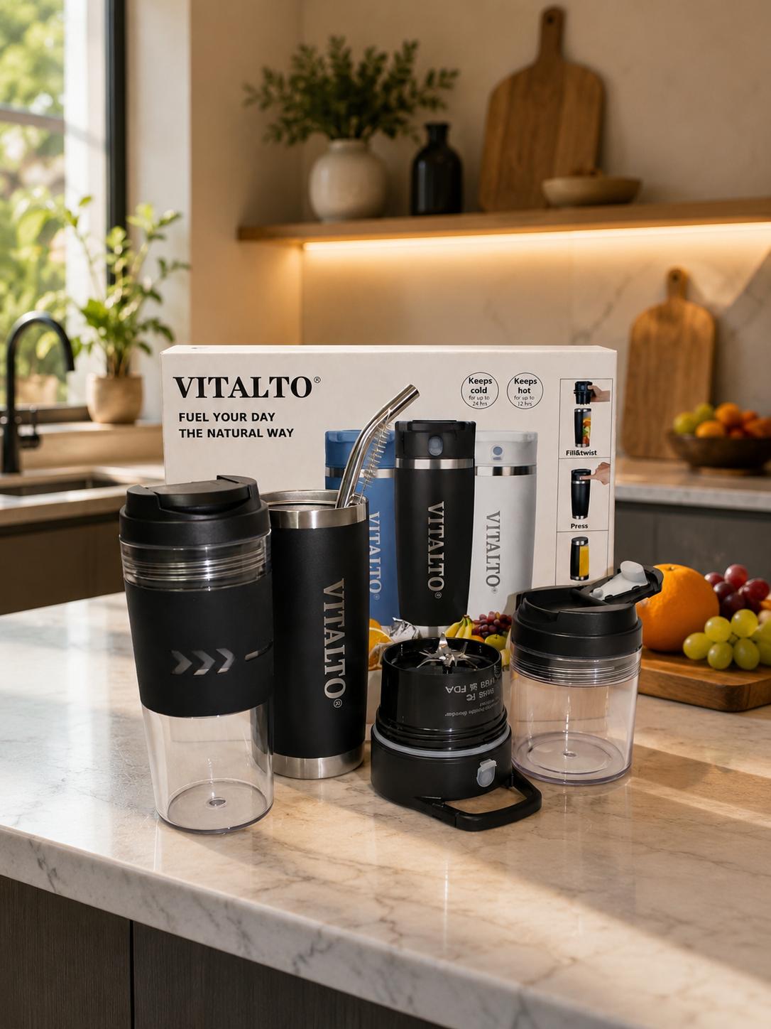 Vitalto Black Portable Blender