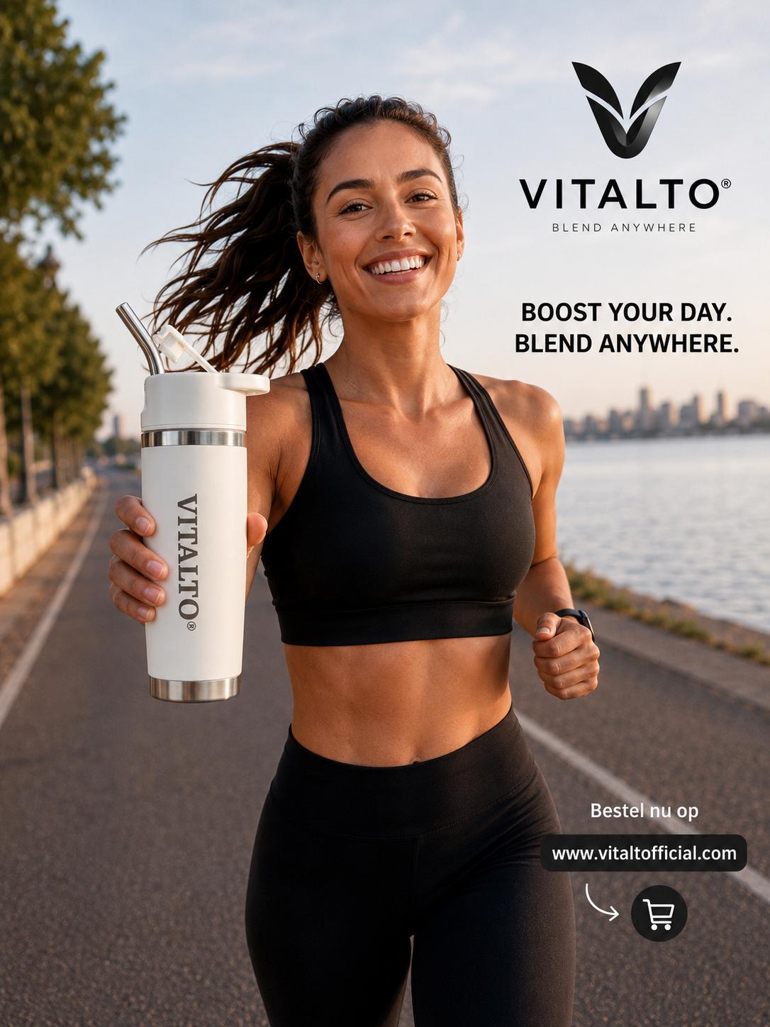 Vitalto White Portable Blender
