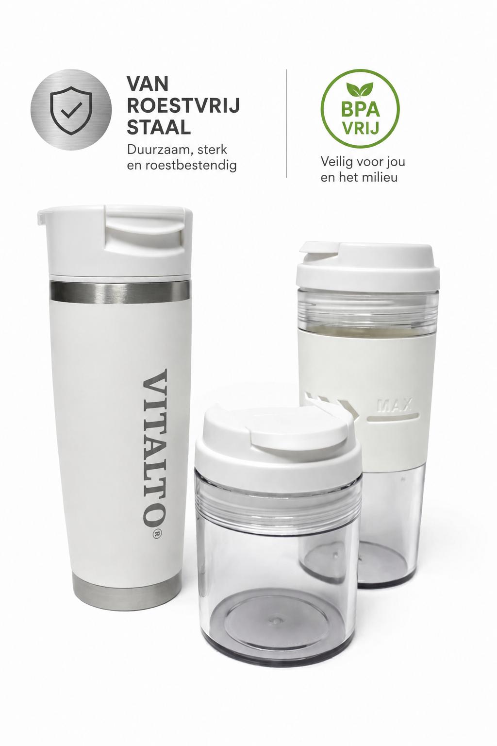 Vitalto White Portable Blender